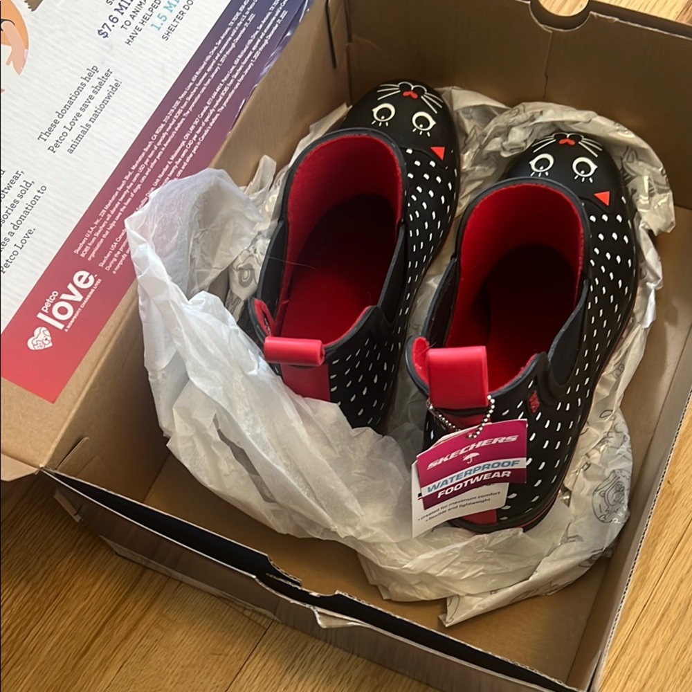 BOBS / Skechers Moody Meow Rain Check Boots
